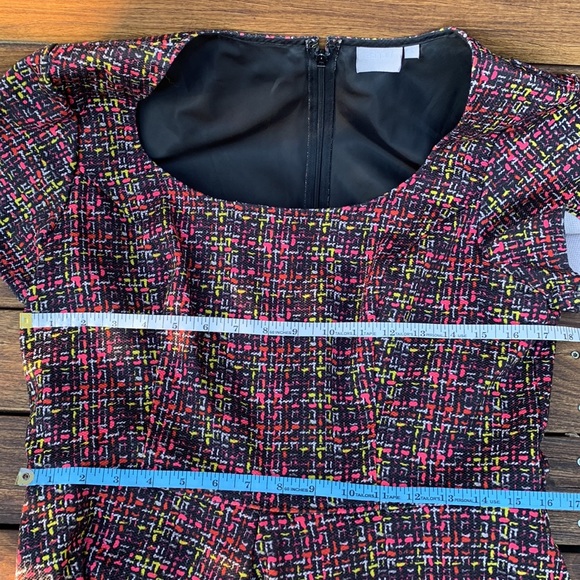 Eshakti XL Pink Yellow Sweater-Print Swoop Neckline - Picture 5 of 7